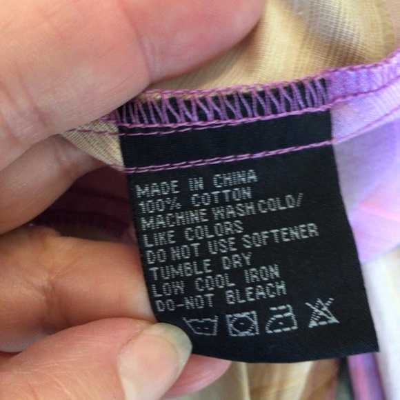 Dragonfly retro vibe men’s button down L/S striped shirt in purples and tans-Med - Picture 11 of 11